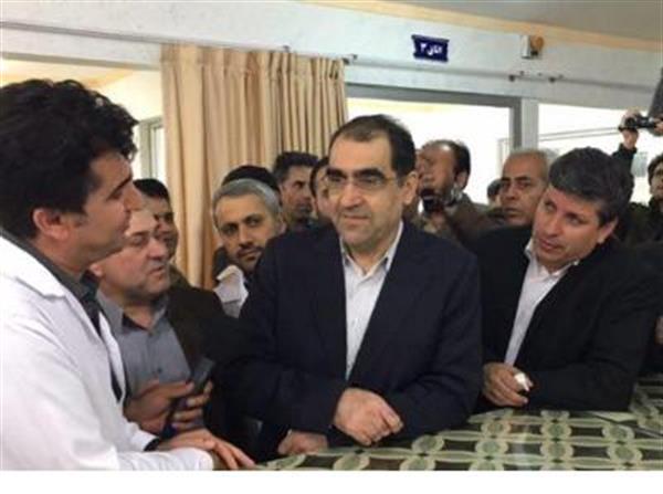 بازدید وزیر بهداشت از بیمارستان امام حسین (ع) و اورژانس پایانه مرزی مهران